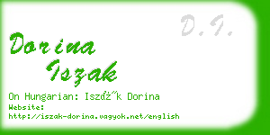 dorina iszak business card